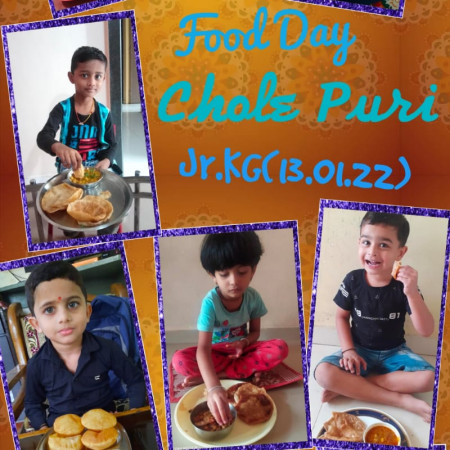 Food Day Chole/Puri(Jr.kg)i