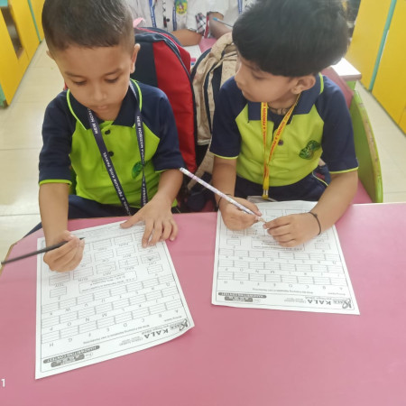  Kala Children Academy Hand Writing Competition (Nursery I Shift)