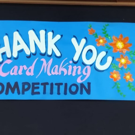 Thank you card making competition - Grade VI