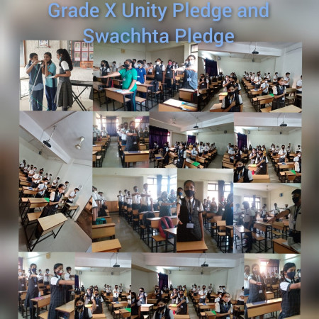 Unity Pledge And Swachhta Pledge (Grade X)