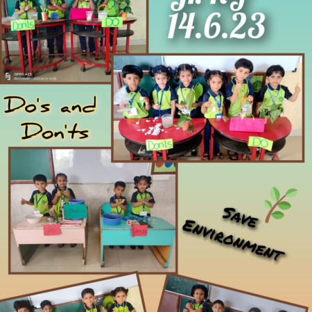 Do's & Don't Activity Save Environment (Jr.KG)