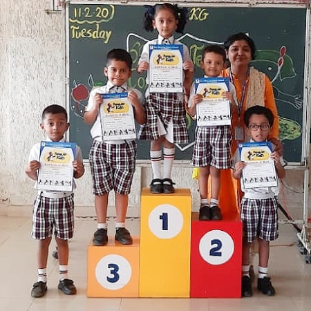 Winners Of Show And Tell Competition(Jr. KG)