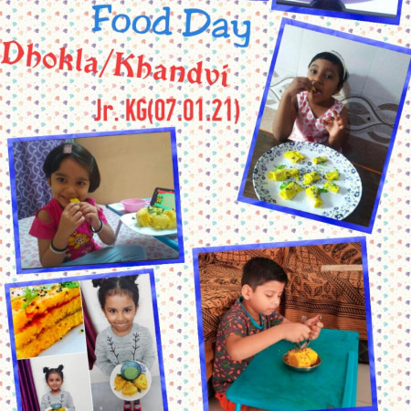 Food Day Dhokla/Khandvi (Jr.kg)