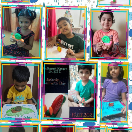 Snail Making With Clay Activity (Sr.Kg)