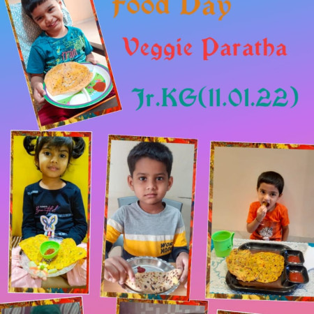 Food Day Veggie Paratha (Jr.kg)