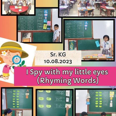 I Spy With My Little Eyes (Rhyming Words)-Sr.KG