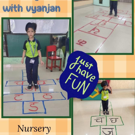Hopscotch Activity Fun With Vyanjan