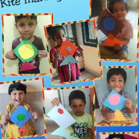 Kite Making Activity(Nursery)