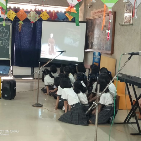 Spl.Assembly On National Youth  Day  By Grade 5