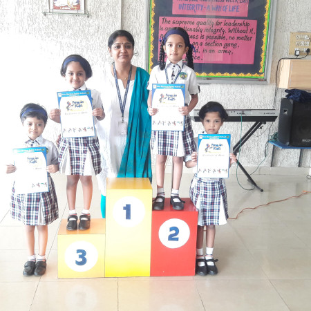  Winners Of Handwriting Competition(Sr.KG)