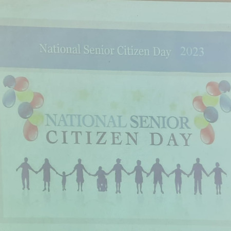 National Senior Citizen Day - Special Assembly By Grade V