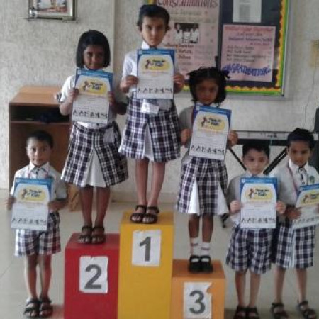 Winners Of Fun With Icecream Sticks Competition(Sr.KG)