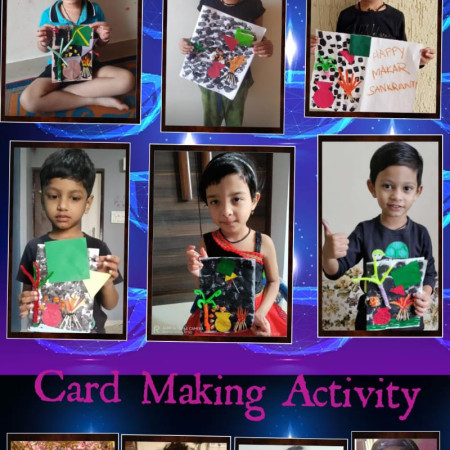 Makar Sankranti Card Making Activity(Nursery)