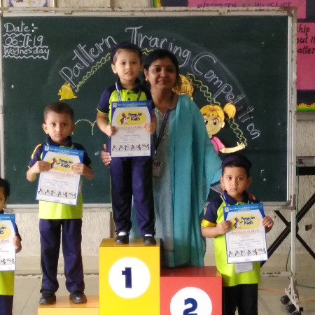 Winners Of Pattern Tracing Competition(Nursery)