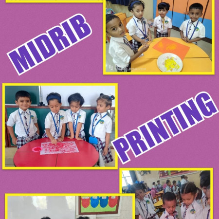 Midrib Printing Activity (Jr.KG)